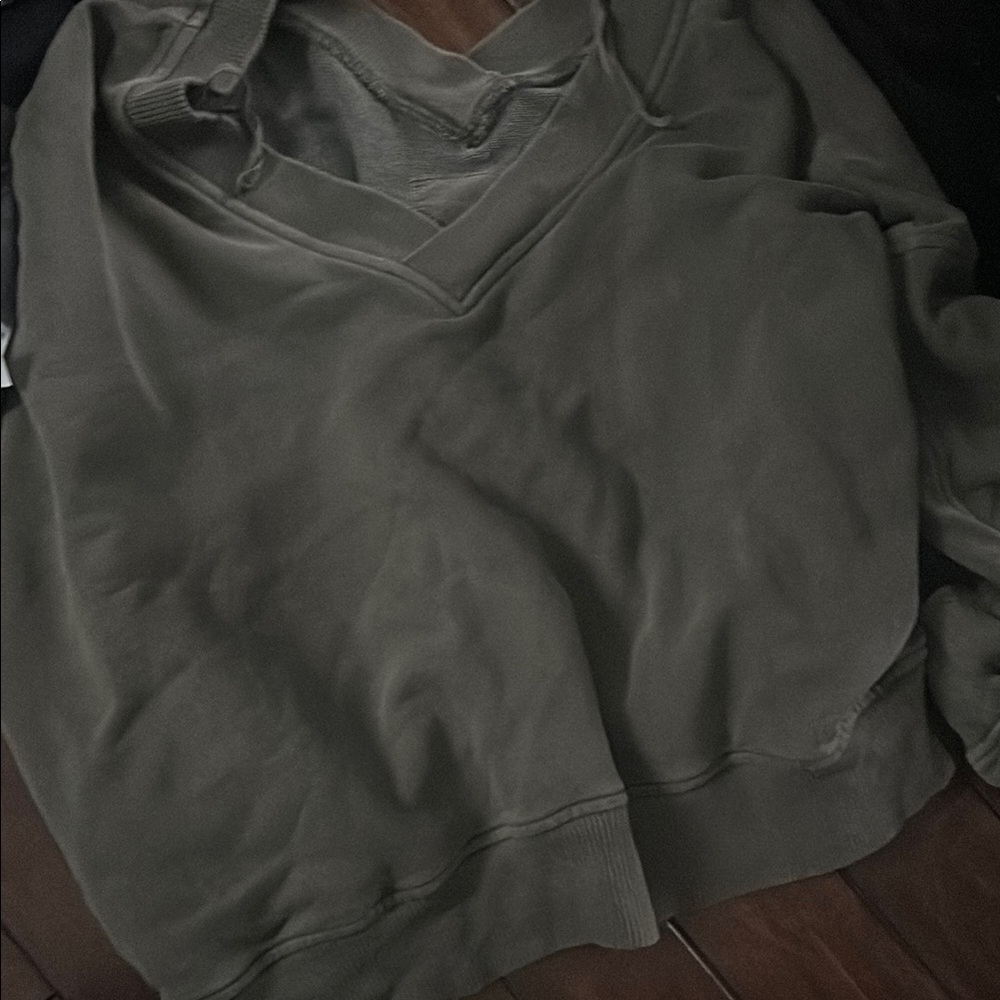 Aerie Olive Long Sleeve Tee